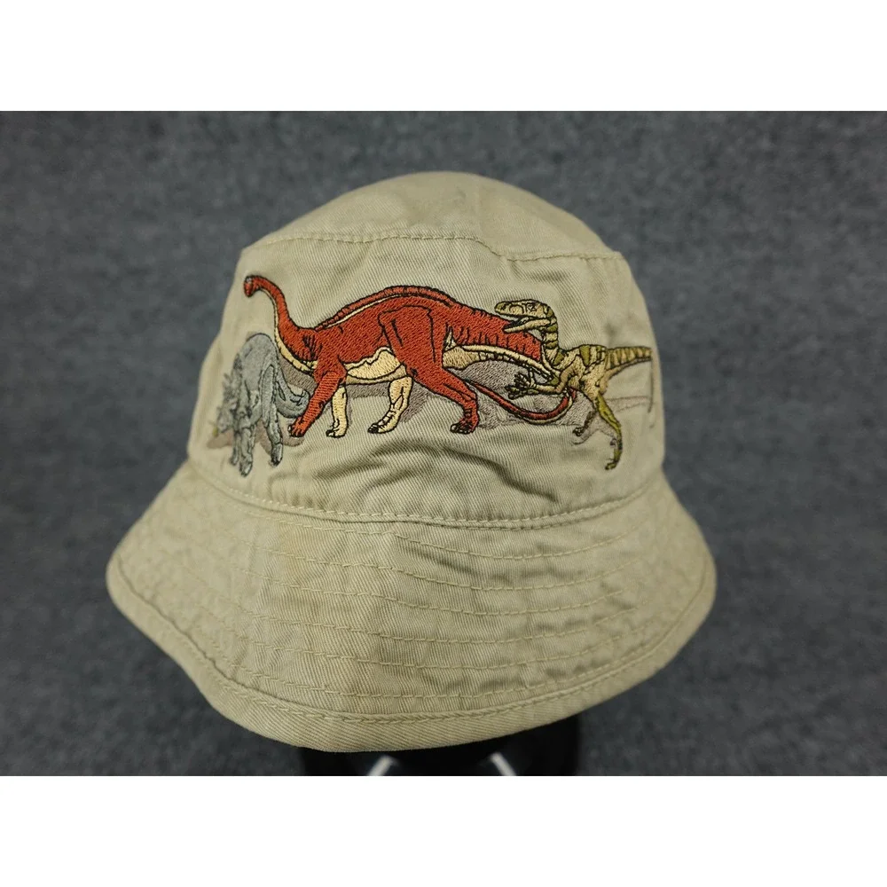 Wild Cotton Bucket Hat Unisex OSFM Khaki Dinosaur Field Museum Embroidered